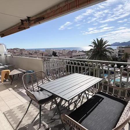 Triple Panorama Vue Esterel Suquet Terrasse Garage Cannes
